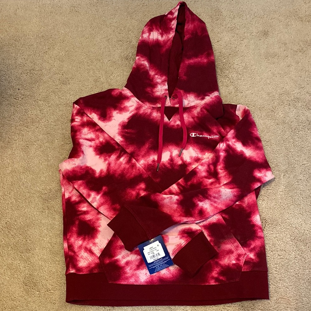 Champion Hoodie- Tie Dye Cloud Burst